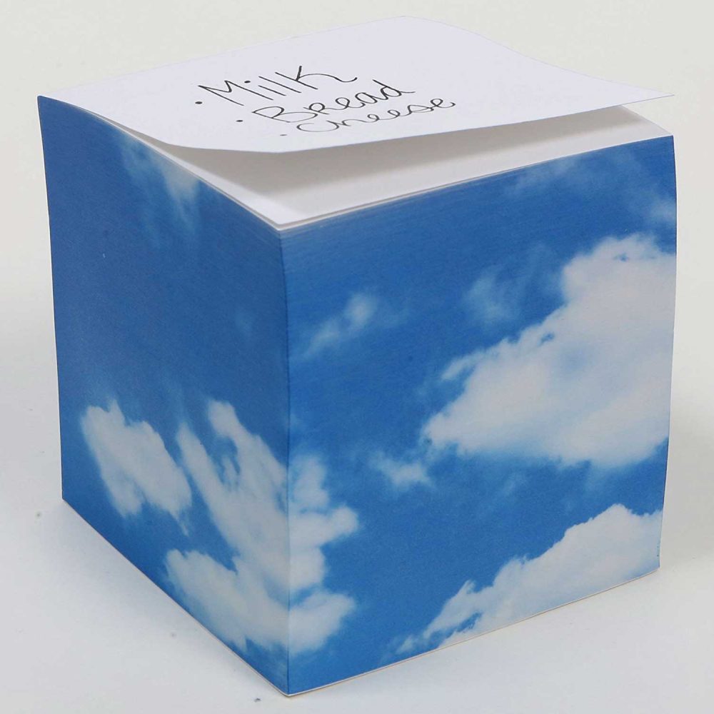 NOT STICKY 3.5” Blue Sky Note Cube